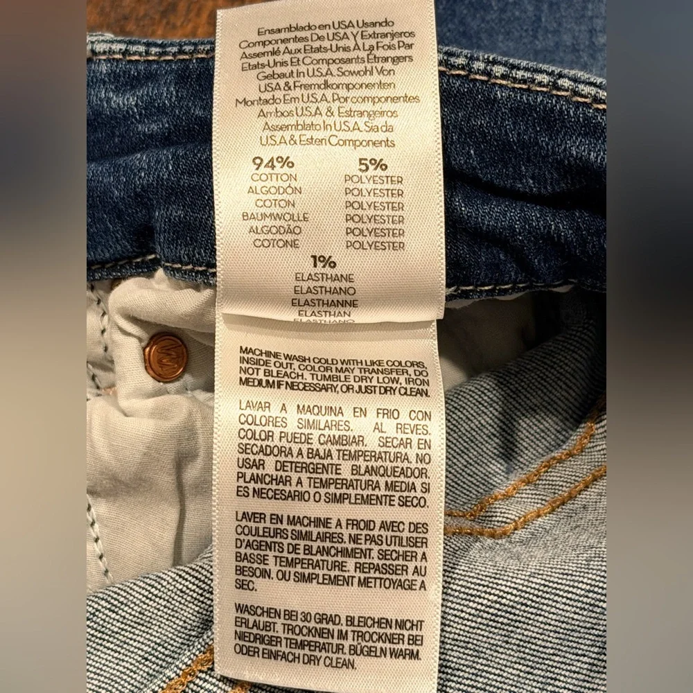 MOTHER Womens Jeans High Waisted Looker Teaming Up Skinny Dark Denim Jeans 25 - Picture 11 of 16